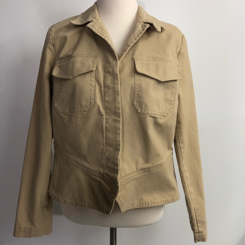 (#111)CAbi blazer  Tan/Khaki jacket Large